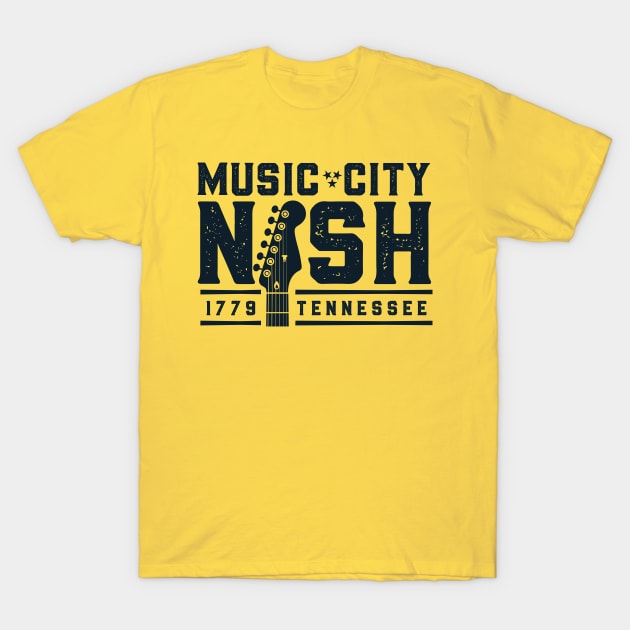 Nashville Music City T-Shirt by stayfrostybro